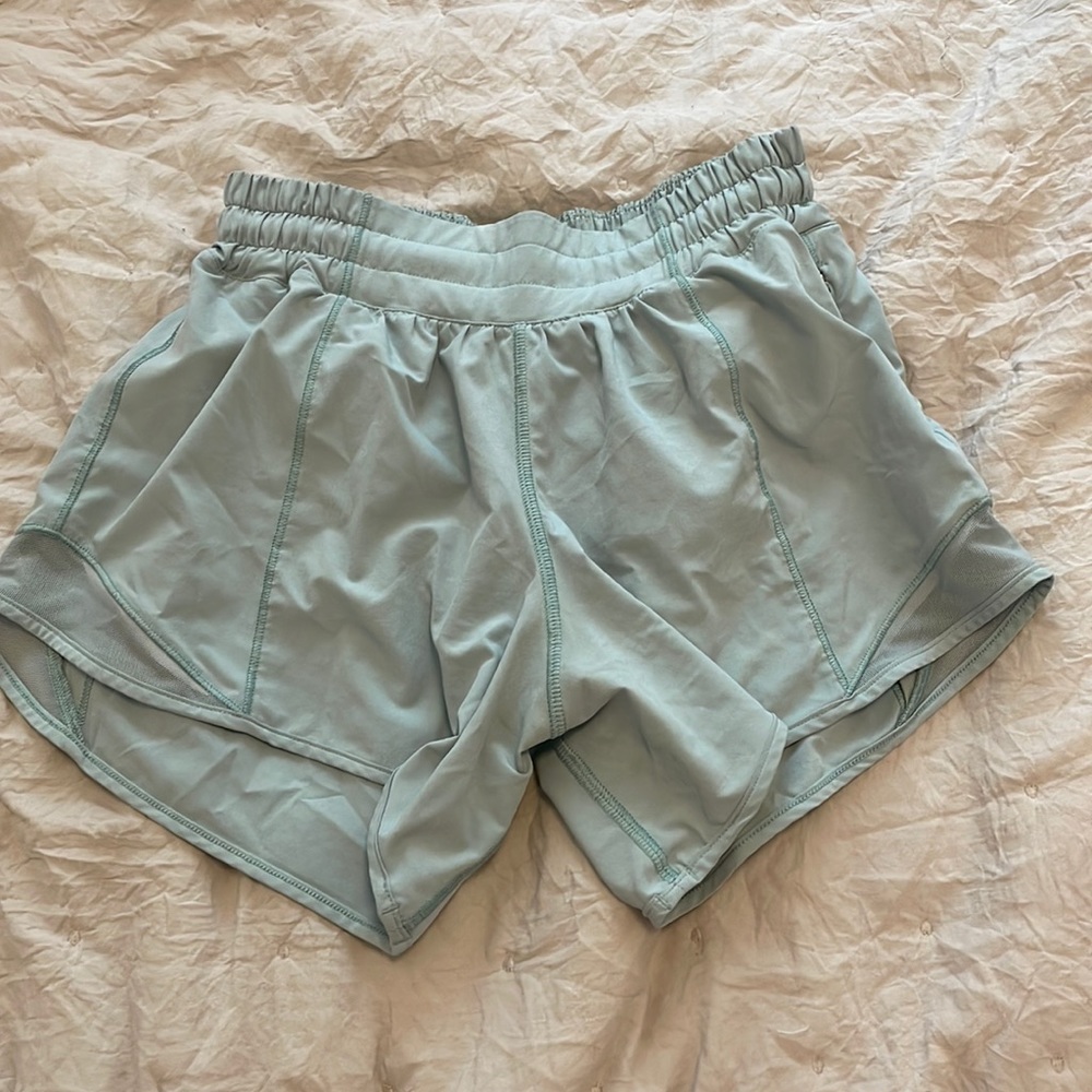 Lululemon light blue/teal colored shorts